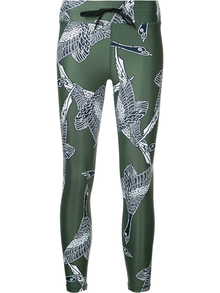 The Upside Printed Fitness Leggings - Green