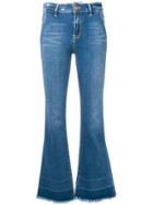 Don't Cry Fringed Bootcut Jeans - Blue