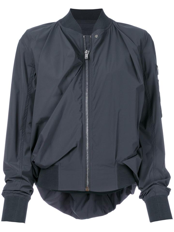 Rick Owens Gathered Bomber Jacket - Grey