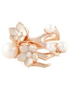 Shaun Leane Cherry Blossom Diamond Ring, Women's, Size: M, Metallic, Sterling Silver/diamond