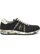 Premiata White Lucy Sneakers, Men's, Size: 44, Black, Polyethylene-vinyl Acetate Peva/rubber/calf Leather/polycarbonite