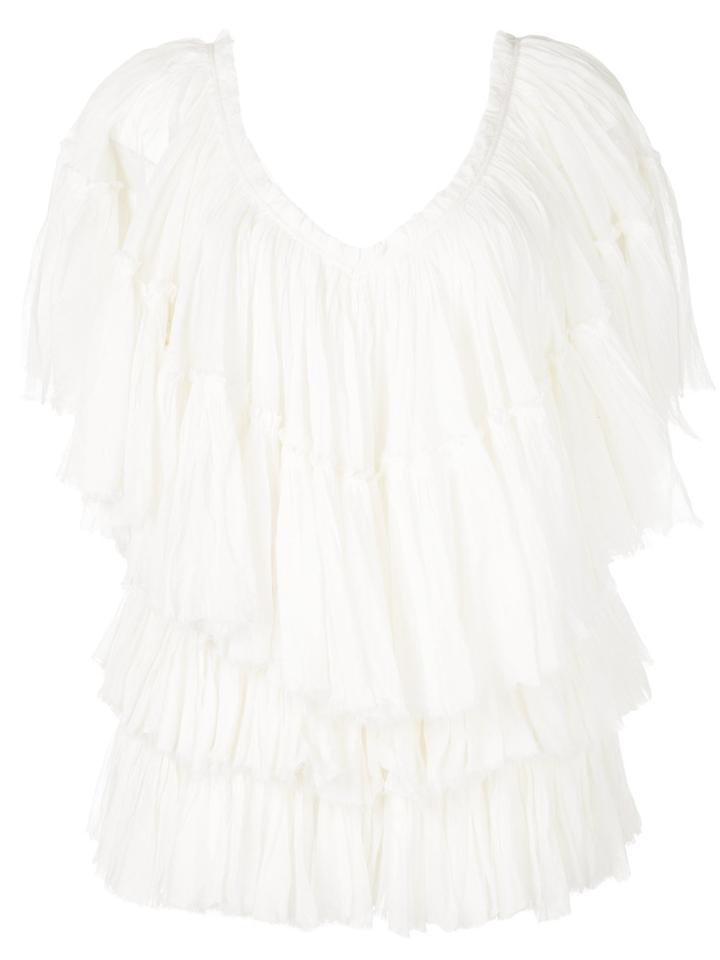 Mes Demoiselles Flamenco Blouse - White