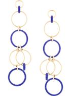 Joanna Laura Constantine Statement Pendant Hoop Earrings - Gold