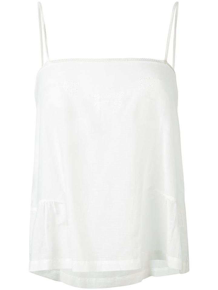 Mes Demoiselles - Camisole Top - Women - Silk/cotton - 42, White, Silk/cotton