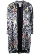 Theatre Products Multiple Prints Flared Coat, Women's, Black, Rayon