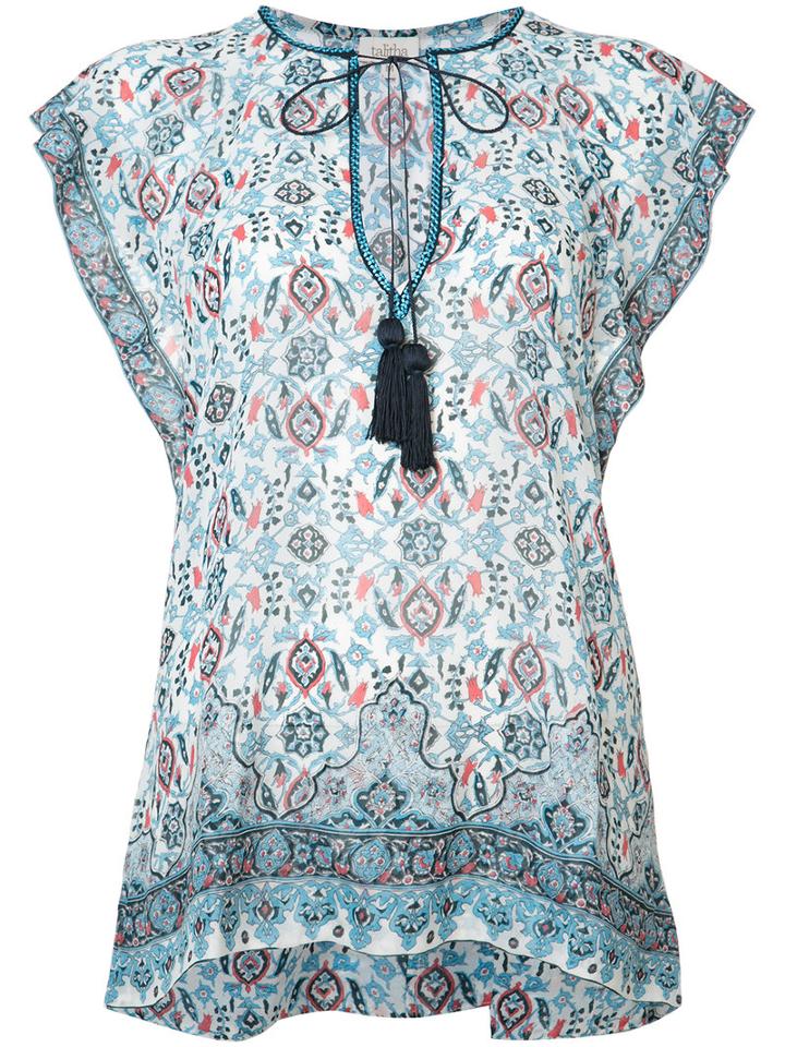 Talitha - Maharaja Print Blouse - Women - Silk - Xl, Women's, Blue, Silk