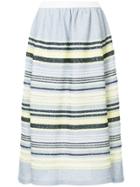 Coohem Striped Full Skirt - Blue