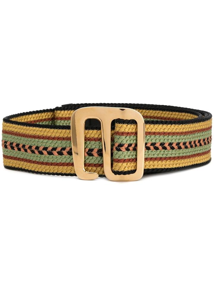 Etro Striped Belt - Yellow