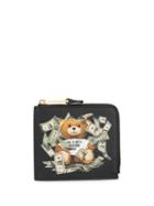Moschino Teddy Bear Print Wallet - Black