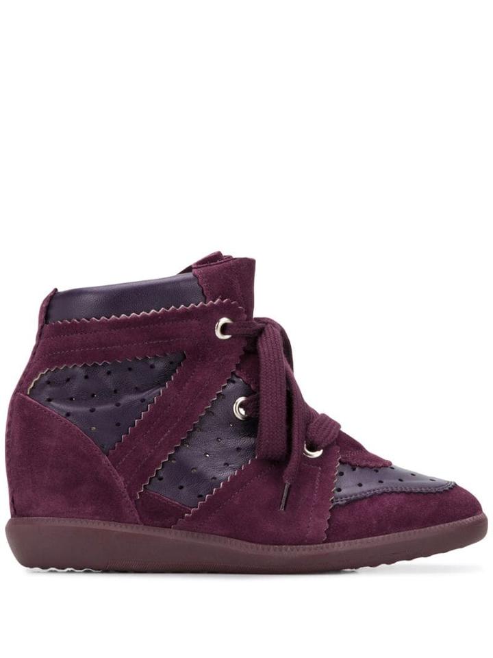 Isabel Marant Bobby Wedge Sneakers - Purple