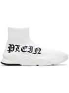 Philipp Plein Philipp Plein Msc1671pte074n 01 White Leather/fur/exotic