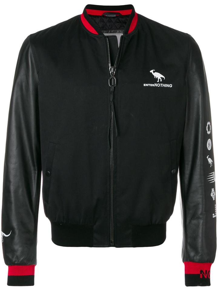 Lanvin Leather Bomber Jacket - Black