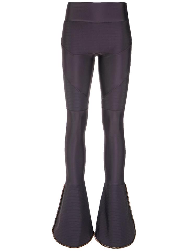 Andrea Bogosian Panelled Flared Trousers - Pink & Purple
