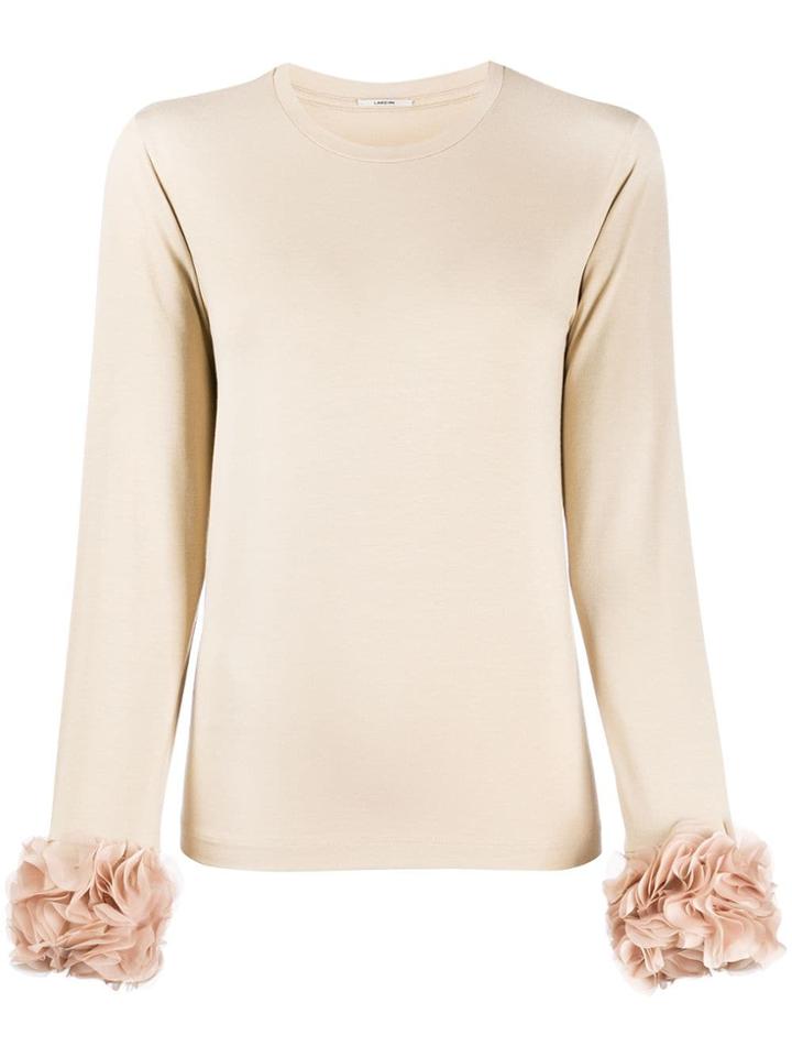 Lardini Ruffle Detail Jumper - Neutrals