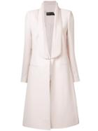 Brandon Maxwell Fitted Open-front Coat - Pink & Purple