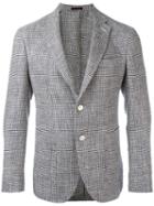 The Gigi Patterned Blazer, Men's, Size: 48, Black, Silk/linen/flax