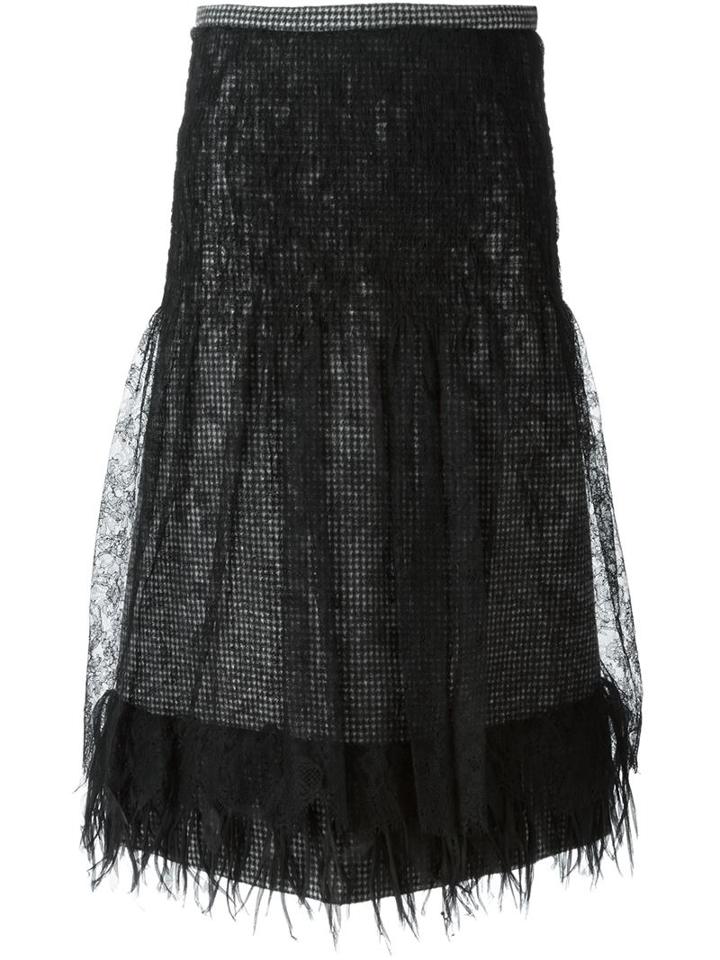 Rochas Lace Overlay Skirt