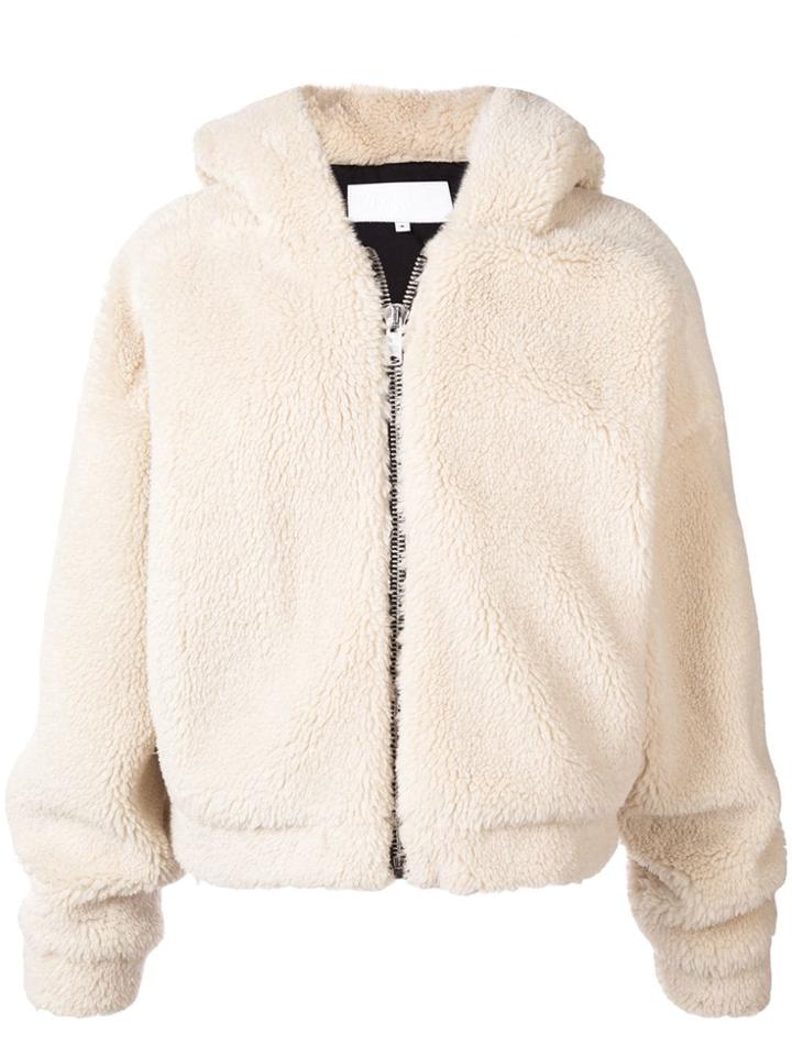 Re/done Oversized Cropped Jacket - Neutrals
