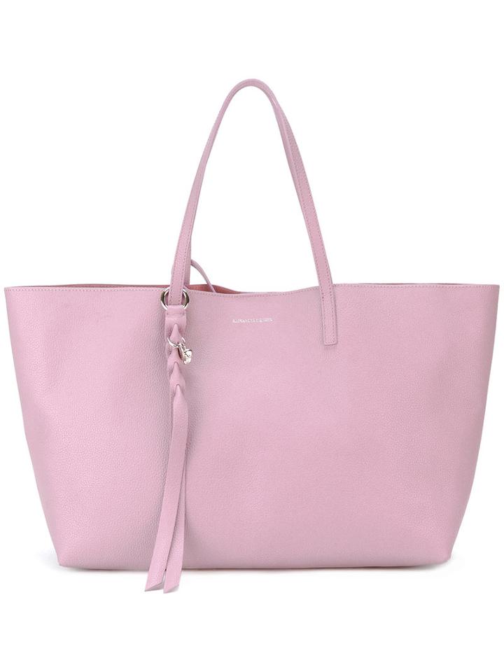 Skull Shopper Tote - Women - Leather/calf Leather - One Size, Pink/purple, Leather/calf Leather, Alexander Mcqueen