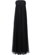 Vera Wang Strapless Empire Waist Gown, Women's, Size: 0, Black, Polyester