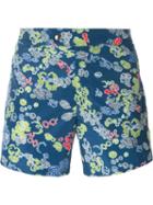Jil Sander Printed Swim Shorts, Men's, Size: S, Blue, Polyester
