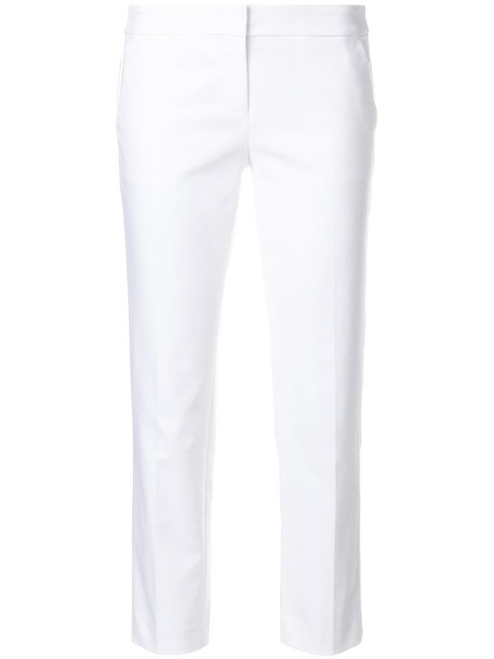 Michael Michael Kors Cropped Designer Trousers - White