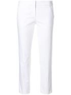 Michael Michael Kors Cropped Designer Trousers - White