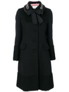 Gucci Single Breasted Coat - Black