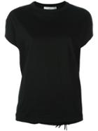 Toga Cap-sleeve T-shirt, Women's, Size: 36, Black, Cotton