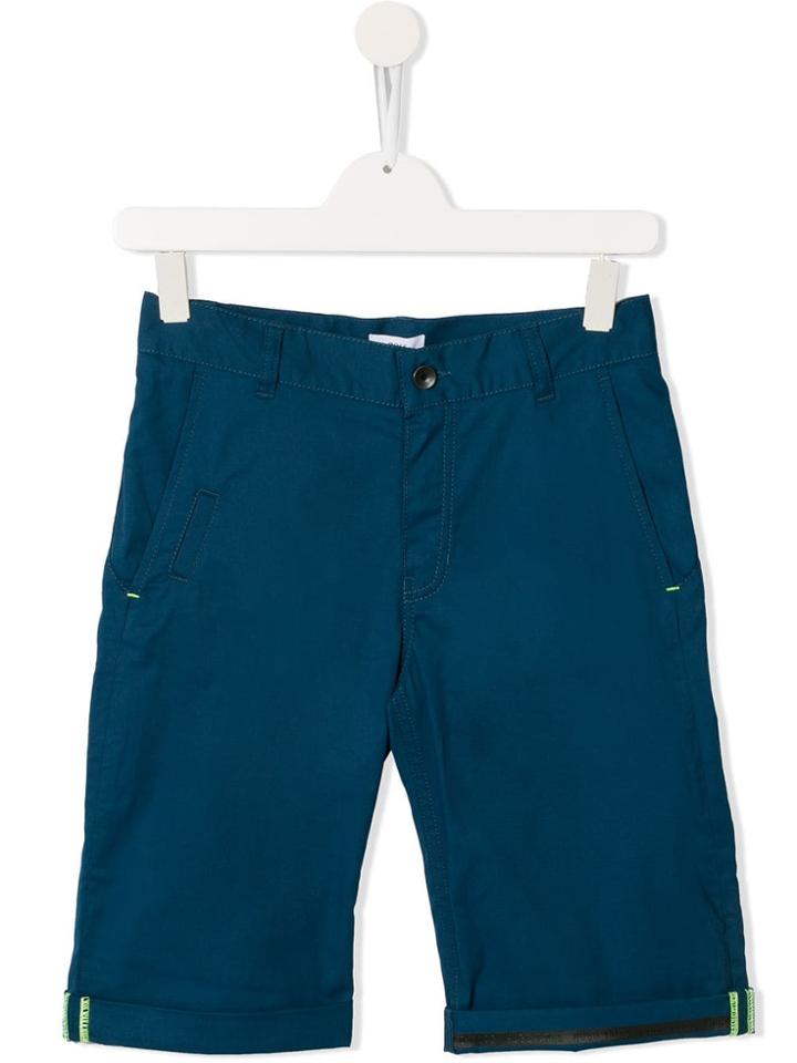 Boss Kids Teen Straight-leg Shorts - Blue