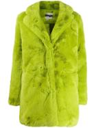 Apparis Neon Fur Coat - Green