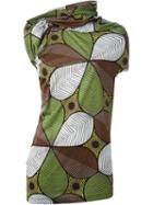 Junya Watanabe Comme Des Garçons Printed Asymmetric Top
