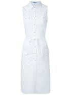 Guild Prime Sleeveless Shirt Dress, Women's, Size: 36, White, Cotton
