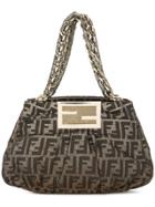 Fendi Pre-owned Zucca Pattern Chain Handbag - Brown