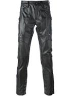 Tom Rebl Eyelets Detail Trousers, Men's, Size: 50, Black, Polyester/polyurethane