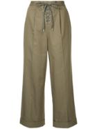 G.v.g.v. Cropped Lace-up Trousers - Brown