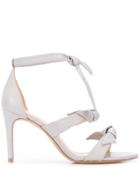 Alexandre Birman Bow Tie Strappy Sandals - Grey