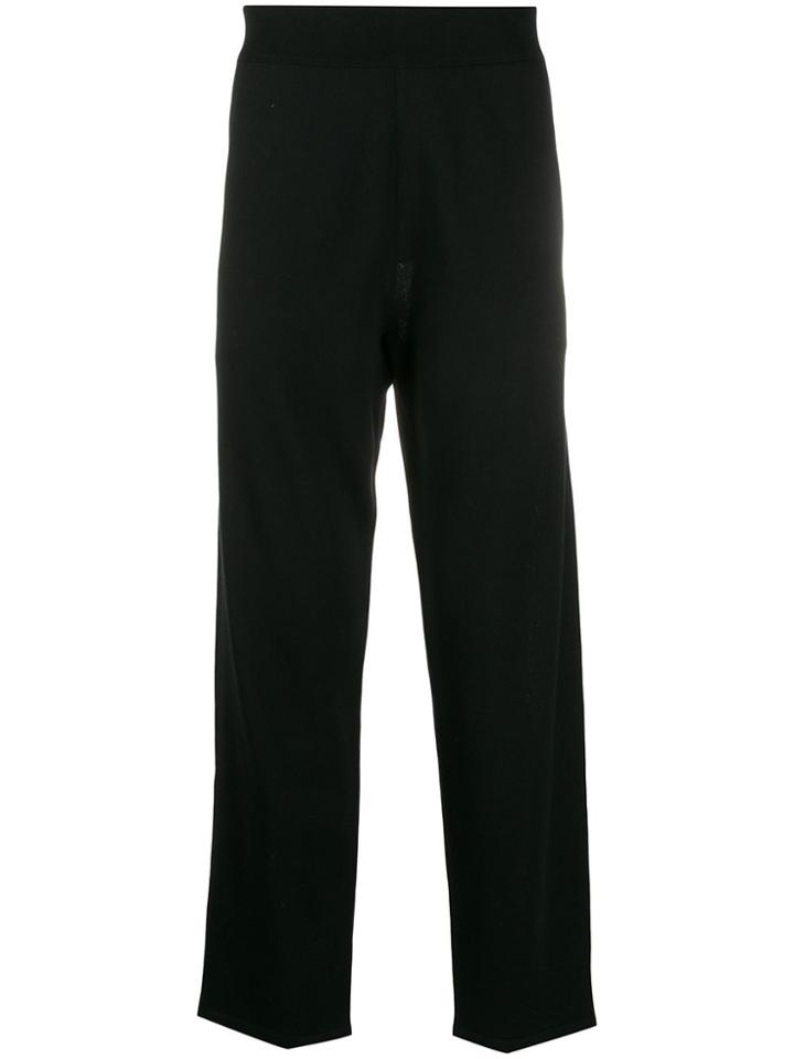 Canali Wool Track Pants - Black