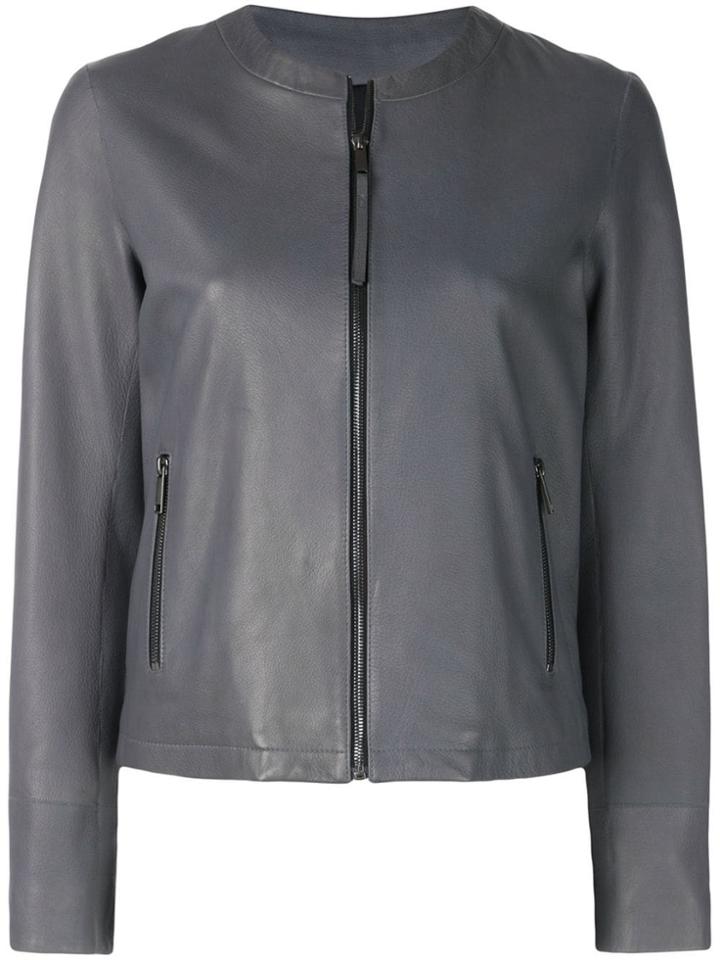 Lth Jkt Fay Leather-look Jacket - Grey
