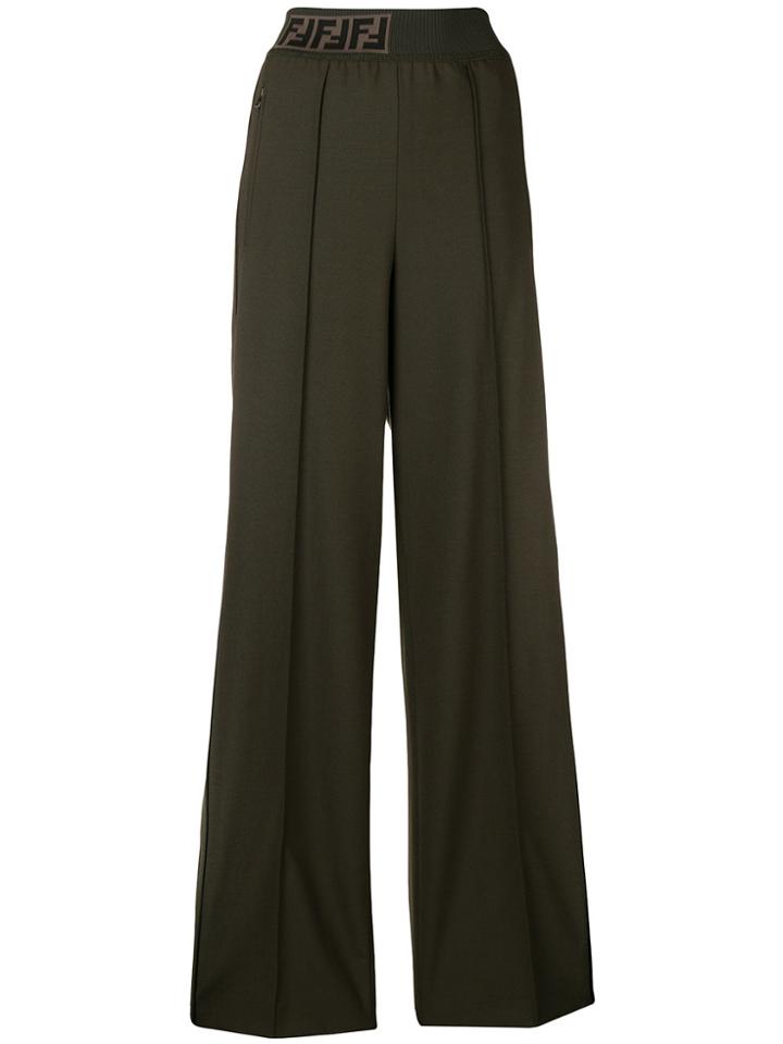 Fendi High-waist Track Pants - Green