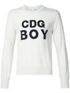 Comme Des Garçons Shirt Logo Intarsia Jumper