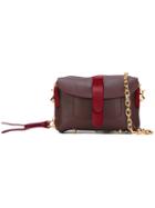 Pugnetti Parma Shoulder Bag, Women's, Red, Calf Leather