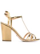 Sergio Rossi Strappy Chunky Heel Sandals