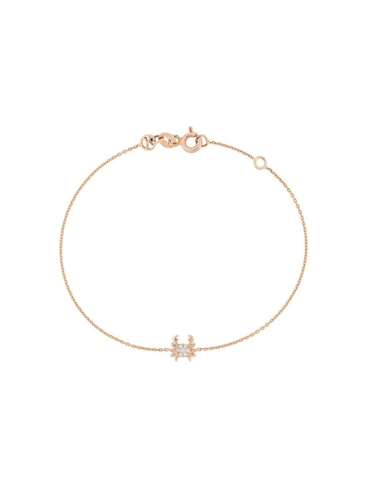 Kismet By Milka 14kt Rose Gold Cancer - The Crab Diamond Bracelet