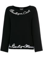 Boutique Moschino Trumpet Sleeves Jumper - Black