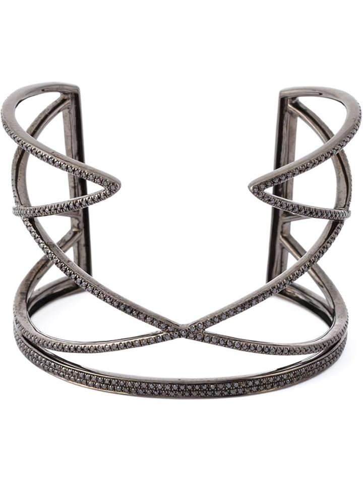 Jo Lle Jewellery Geometric Diamond Cuff