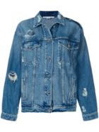 Stella Mccartney Distressed Denim Jacket - Blue