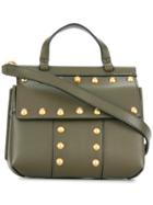 Tory Burch T Stud Mini Satchel - Green