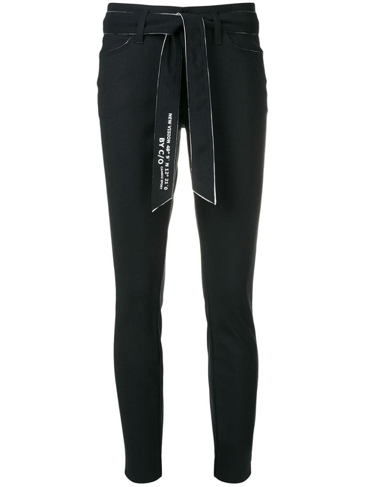 Cambio Belted Waist Trousers - Black