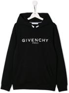 Givenchy Kids Teen Logo Hoodie - Black